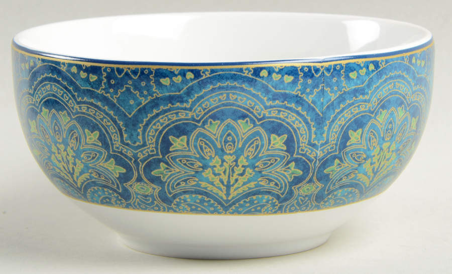 Augustina Opulent Blue Soup/Cereal Bowl by 222 Fifth (PTS)-1