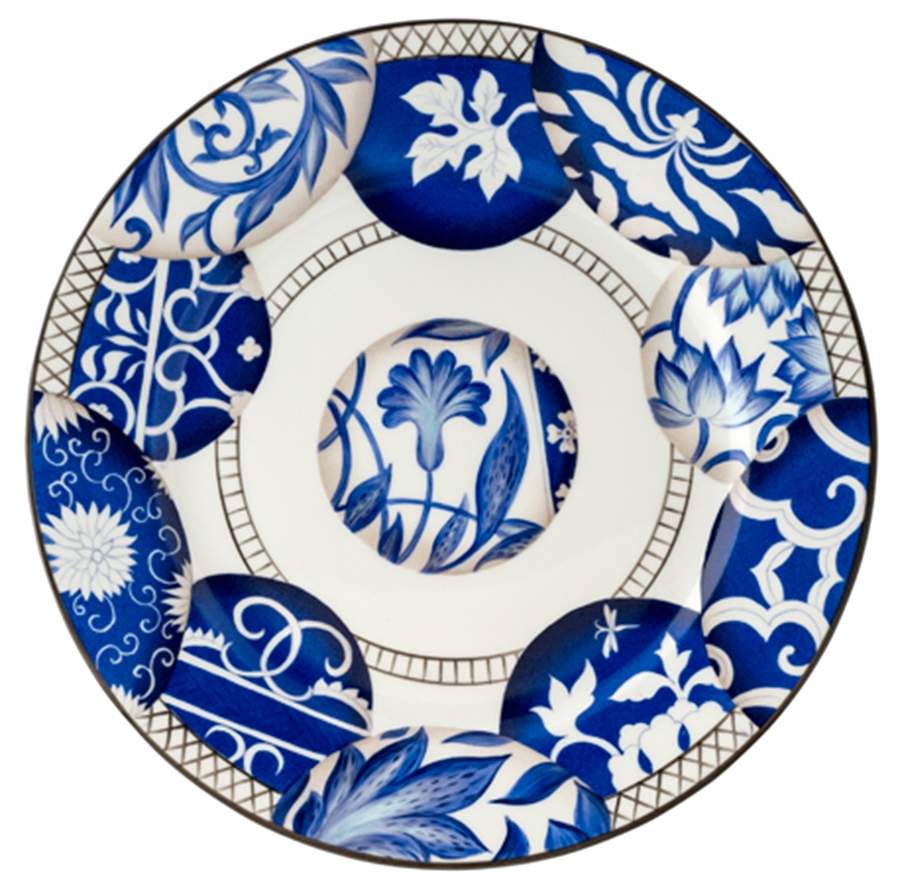 Shanghai 11" Round Buffet Plate by Alberto Pinto-1