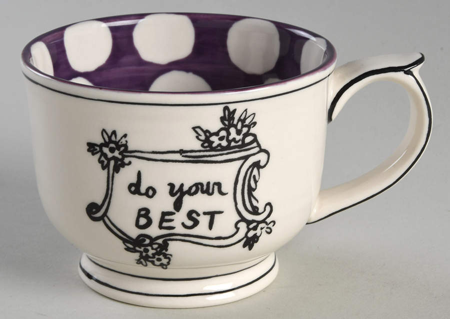 Crowned Leaf Mug by Anthropologie-1
