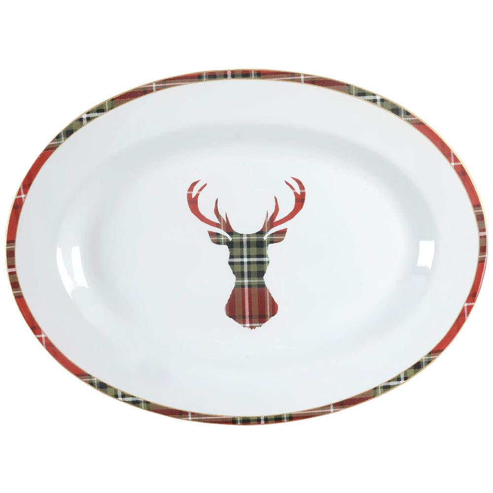 Wexford 14" Oval Serving Platter by 222 Fifth (PTS)-1
