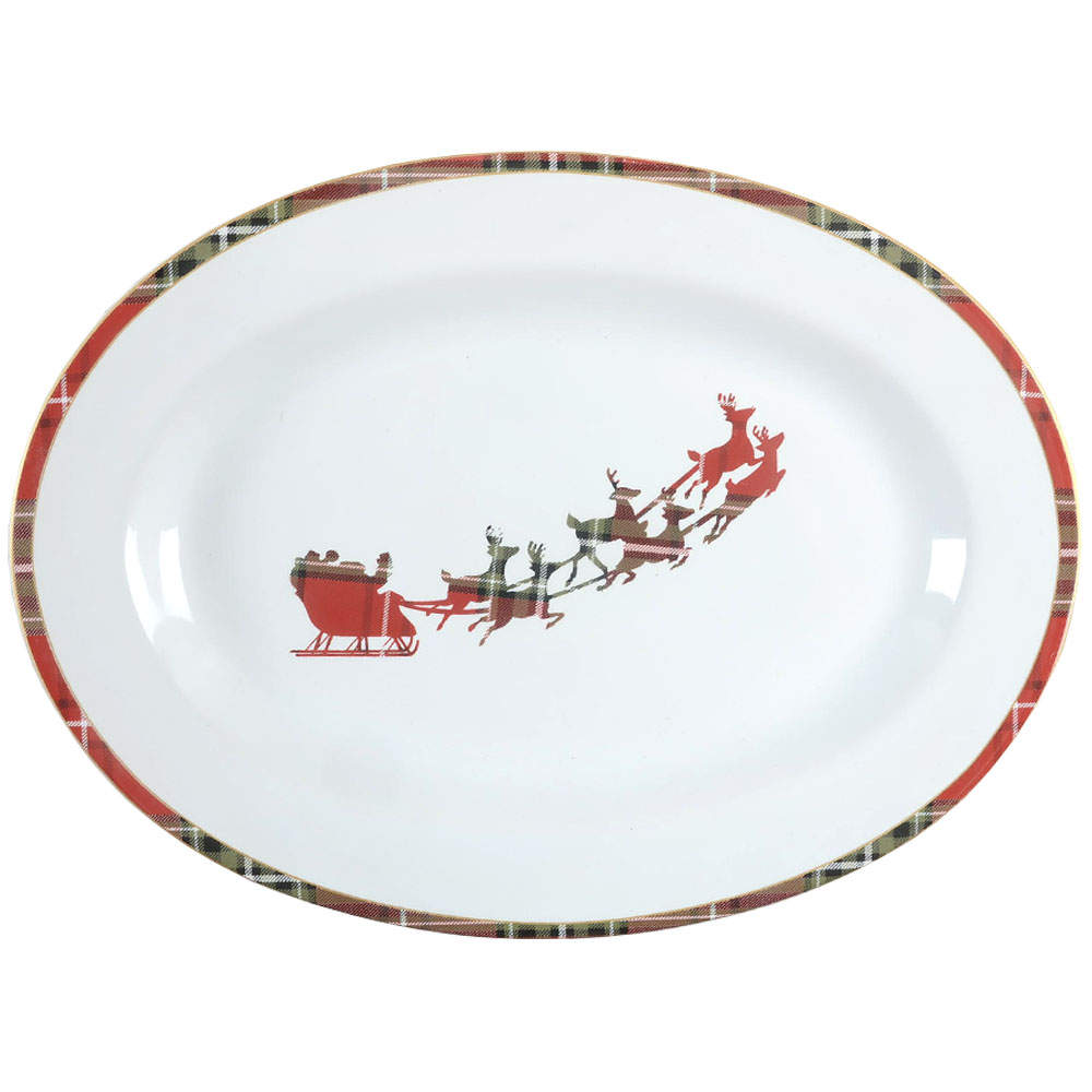 Wexford 14" Oval Serving Platter by 222 Fifth (PTS)-1