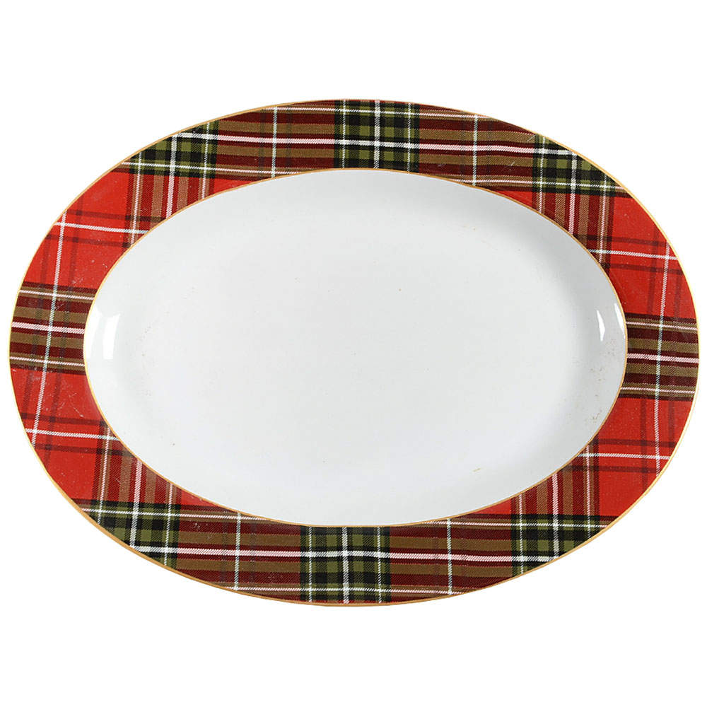 Wexford 14" Oval Serving Platter by 222 Fifth (PTS)-1