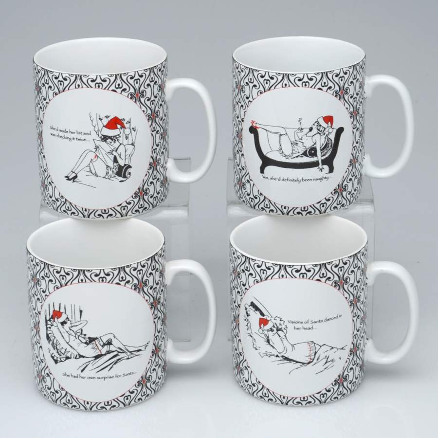 Santa's Babe Jumbo Mug - Set of 4 Motifs by 222 Fifth (PTS)-1