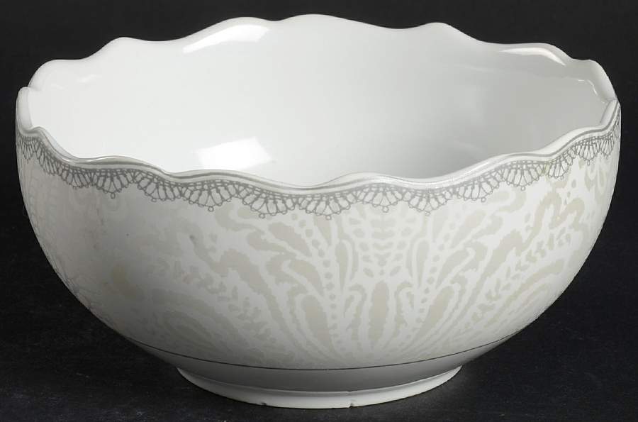 Amelie Platinum Soup/Cereal Bowl by 222 Fifth (PTS)-1