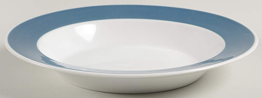 Atria Blue Rim Soup Bowl by Arabia of Finland-1