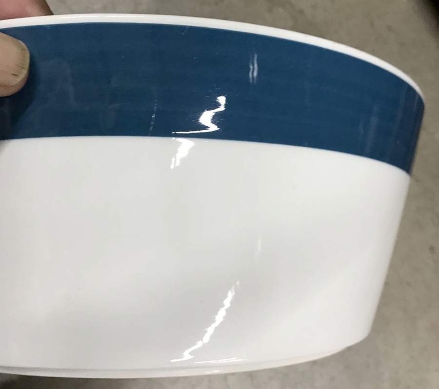 Atria Blue 10" Round Vegetable Bowl by Arabia of Finland-1