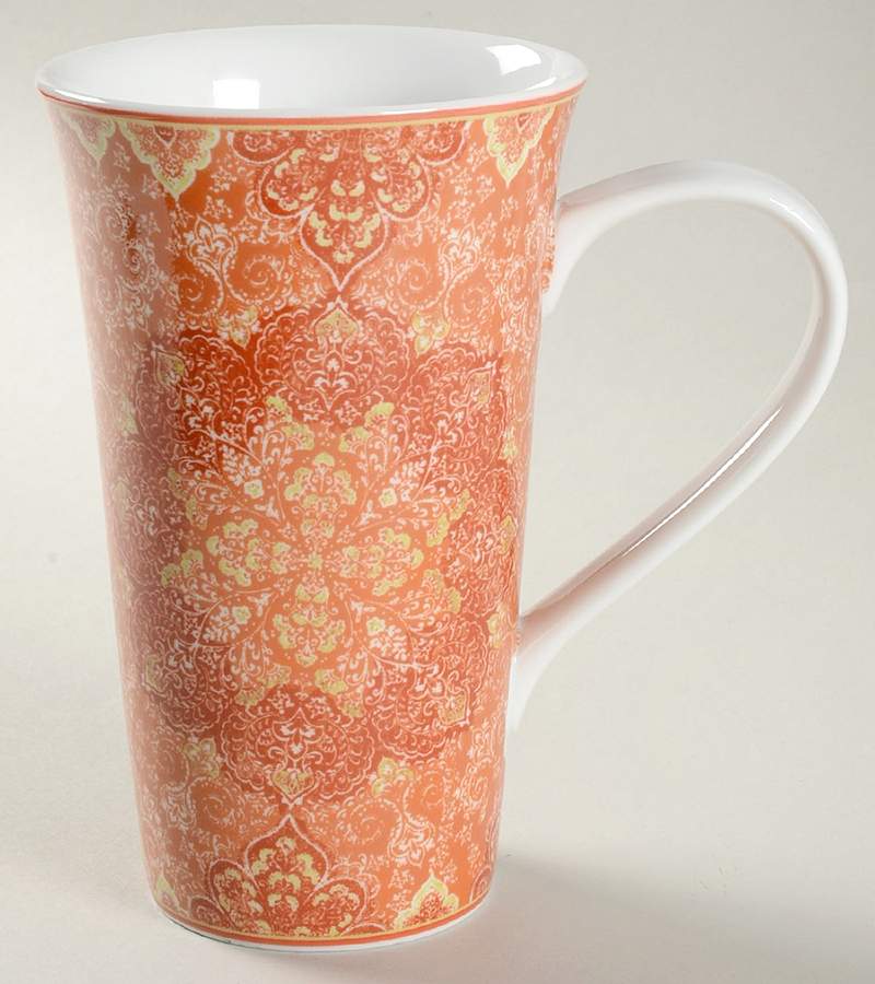 Eva Coral Latte Mug by 222 Fifth (PTS)-1