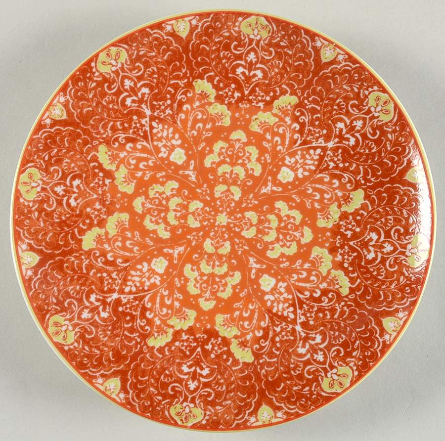 Eva Coral Appetizer Plate by 222 Fifth (PTS)-1