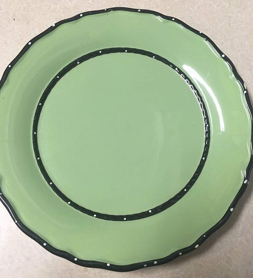 Country French Green Dinner Plate by Casa Vero-1