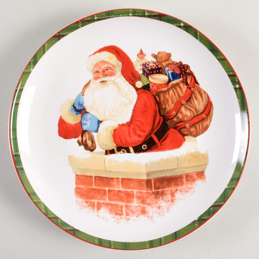 Hello Santa Salad Plate by 222 Fifth (PTS)-1
