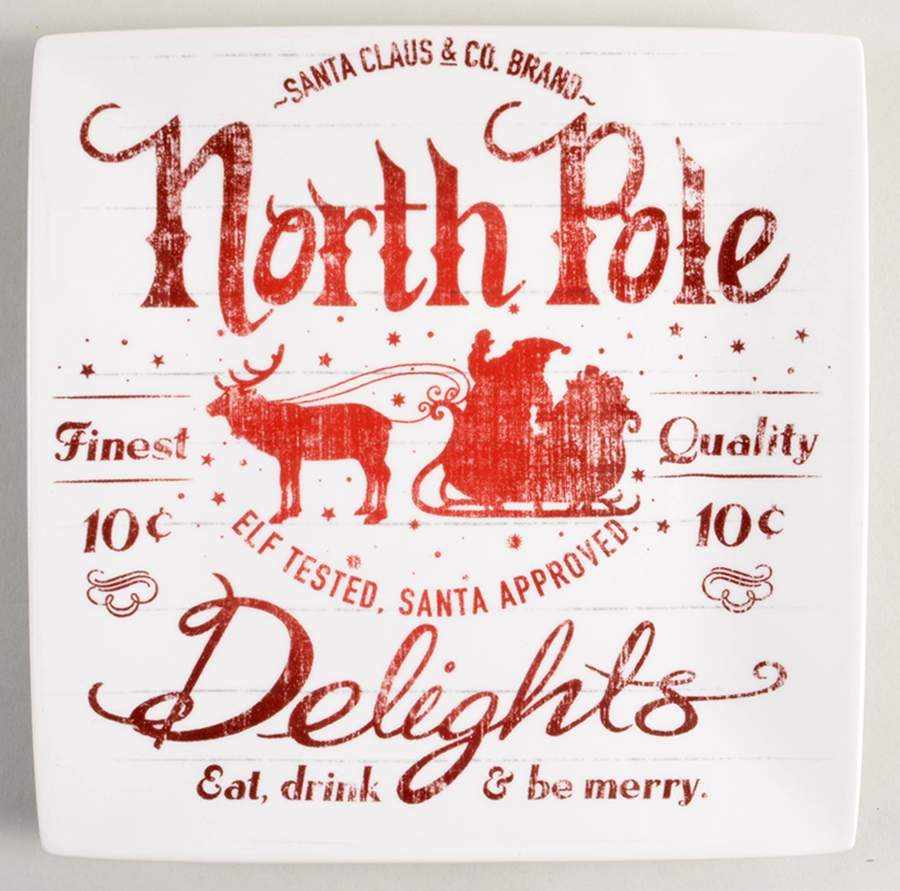 Santa Company Square Salad Plate by 222 Fifth (PTS)-1