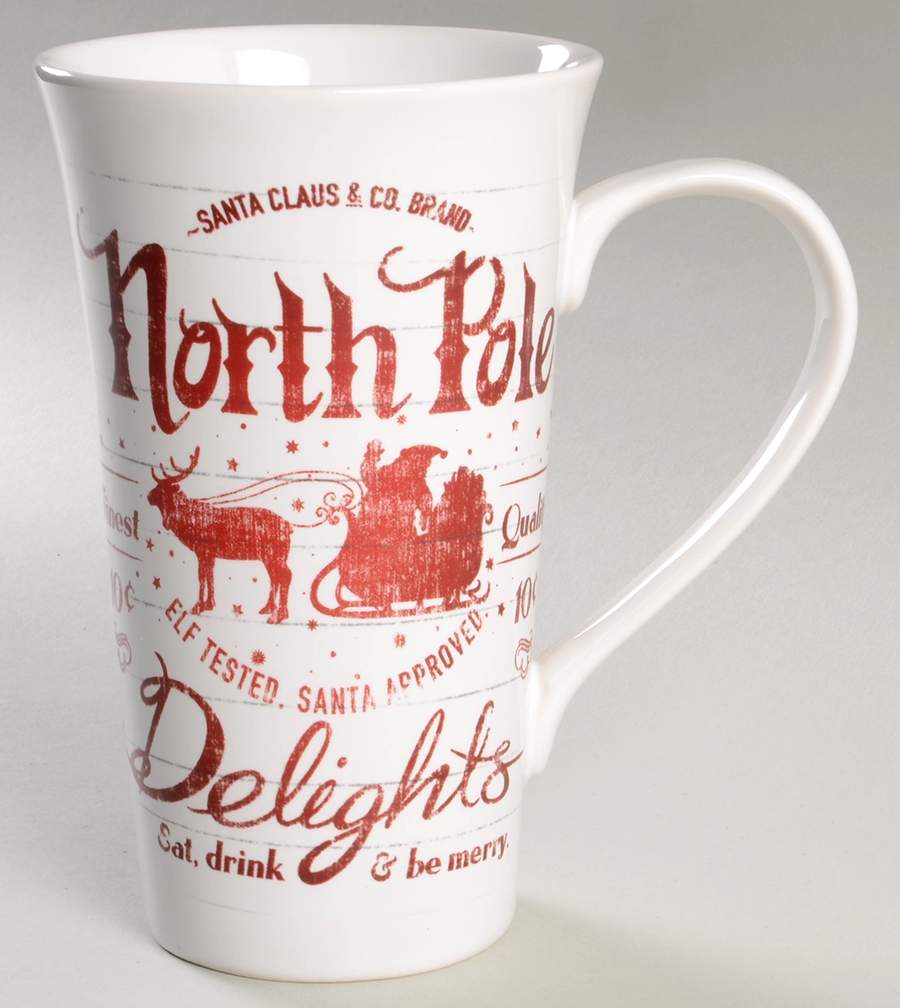 Santa Company Latte Mug by 222 Fifth (PTS)-1
