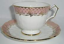 2784 Footed Cup & Saucer Set by John  Aynsley & Sons-1