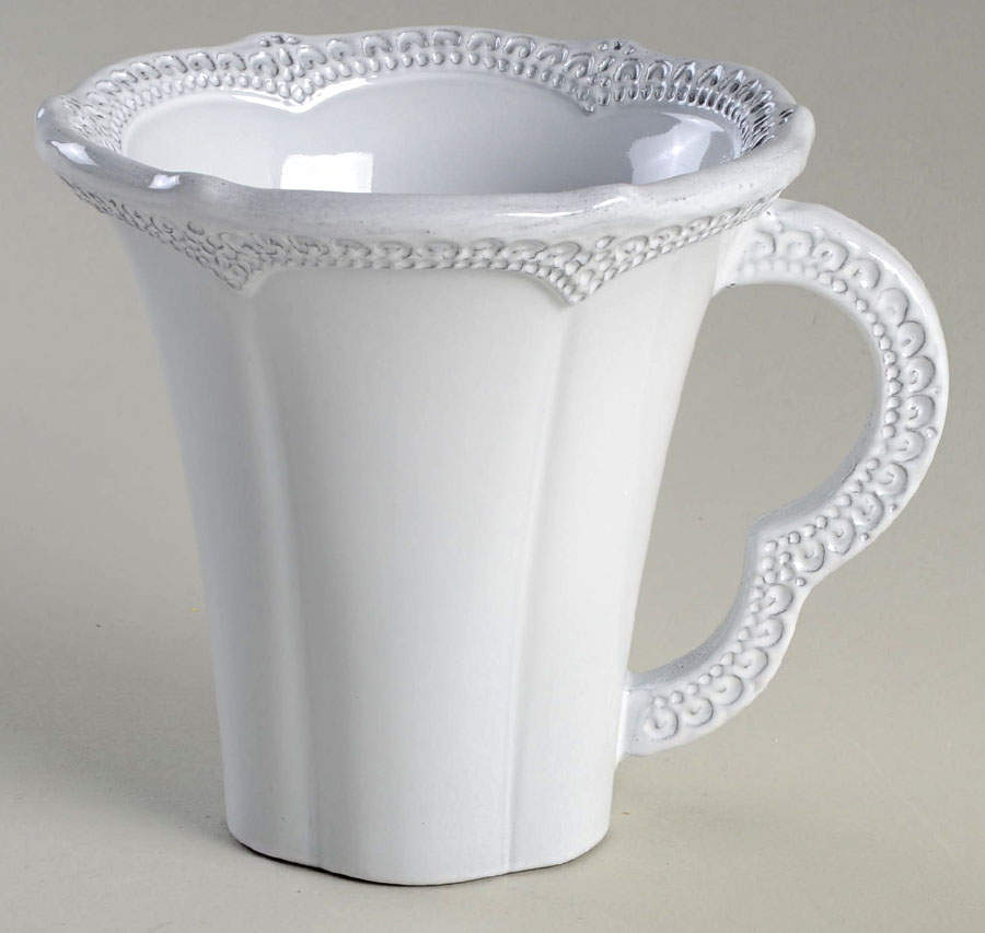 Merletto White Mug by Arte Italica-1