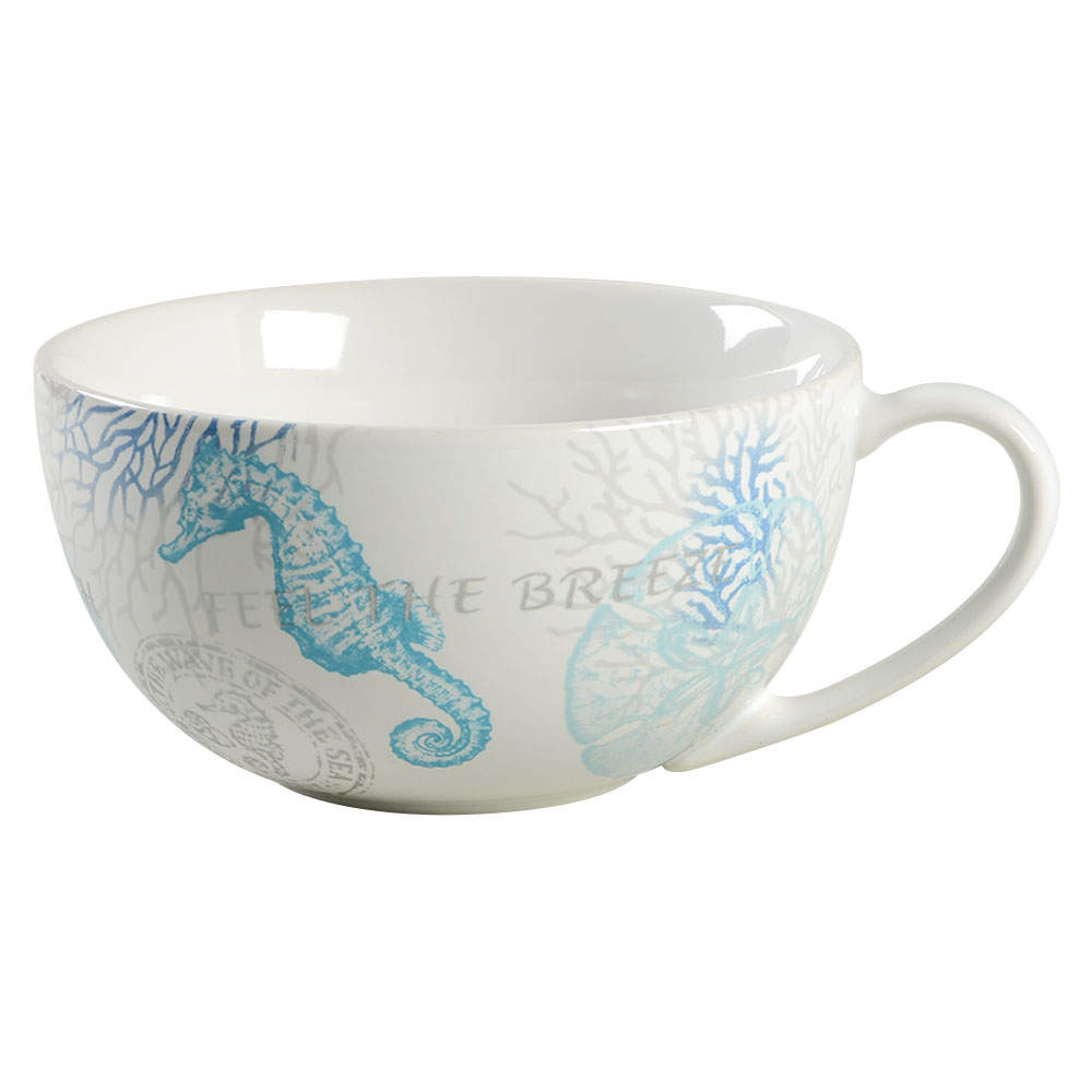 Coastal Breeze-Blue Soup Mug by 222 Fifth (PTS)-1