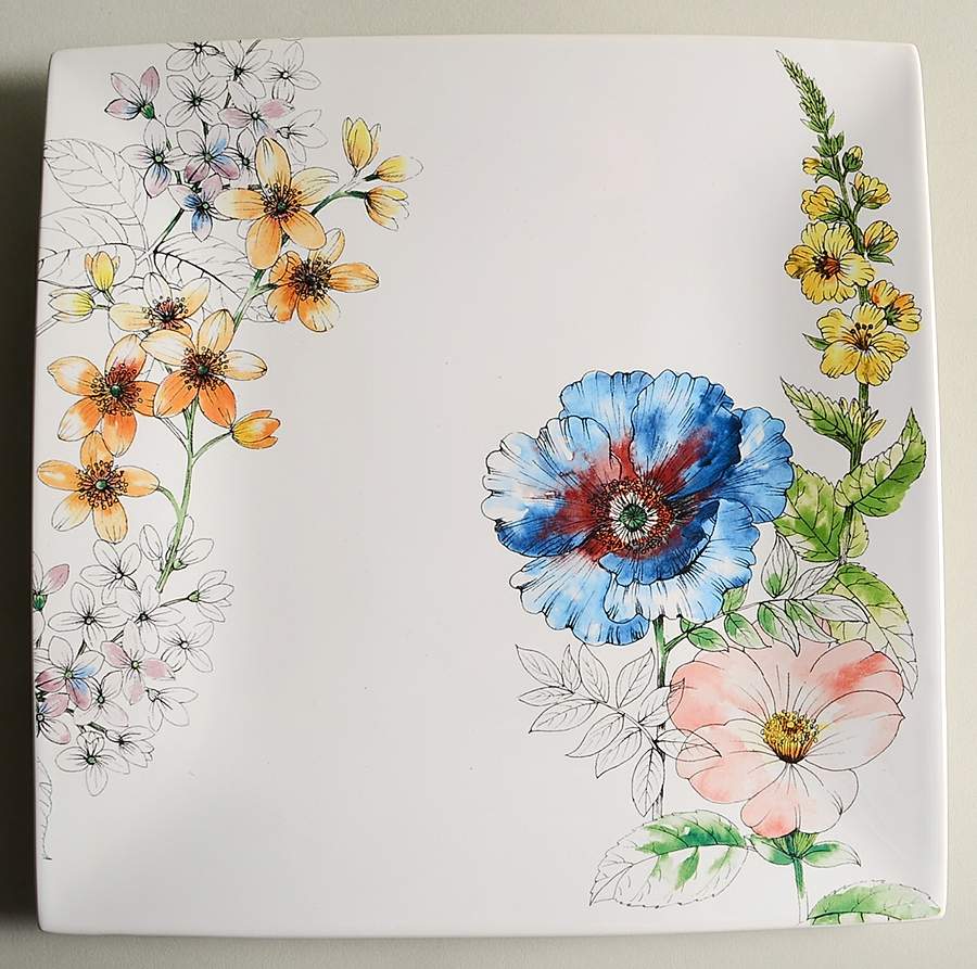 Coraline Square Dinner Plate by 222 Fifth (PTS)-1