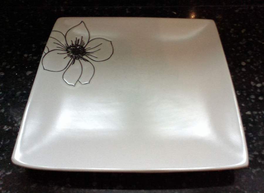 Flora Square Salad Plate by 222 Fifth (PTS)-1