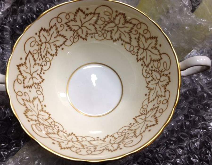 8092 Flat Cream Soup Bowl by John  Aynsley & Sons-1