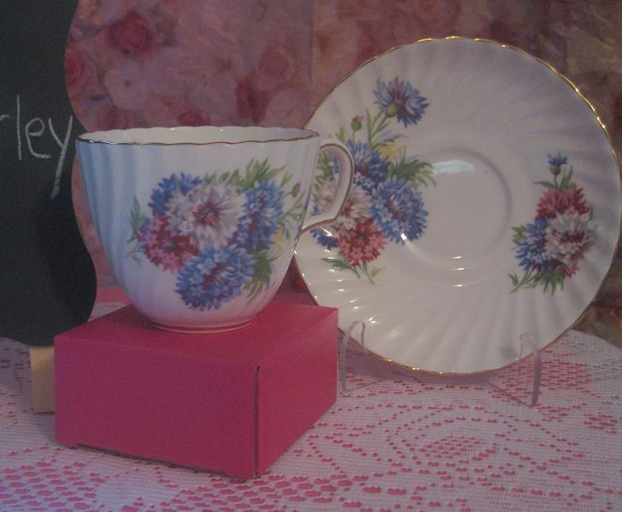 H658 Flat Cup & Saucer Set by Adderley-1