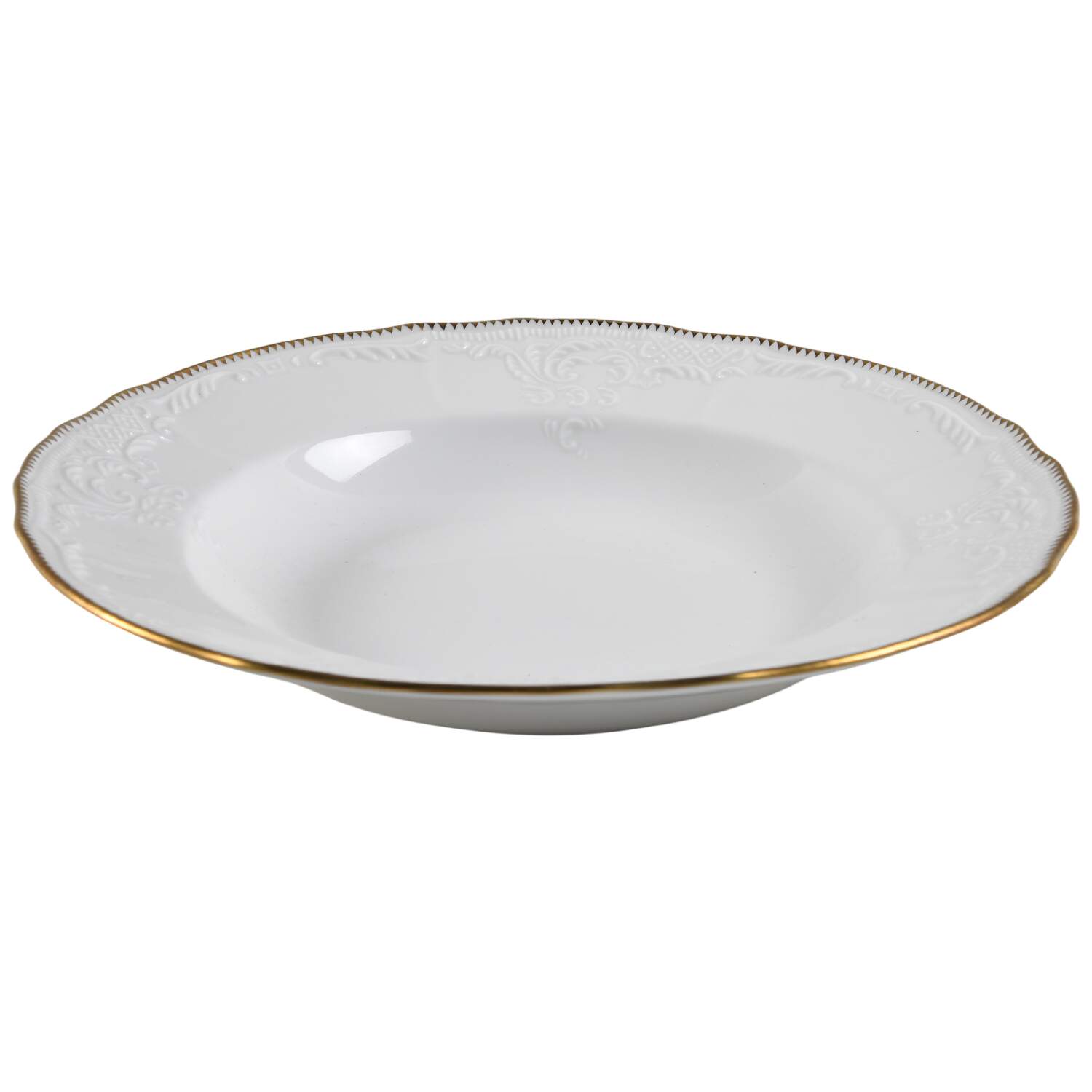 Simply Anna Gold (Portugal) Large Rim Soup Bowl by Anna Weatherley-1