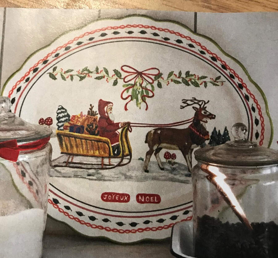 Holiday in Provence 18" Oval Serving Platter by Anthropologie-1