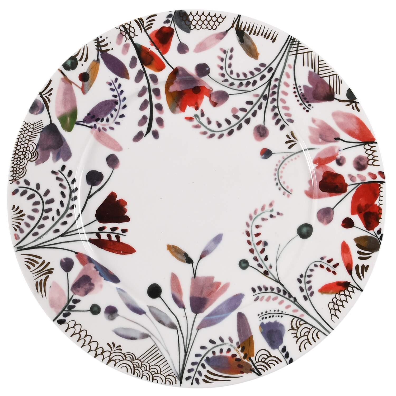 Harvest Foliage Dinner Plate by Anthropologie-1