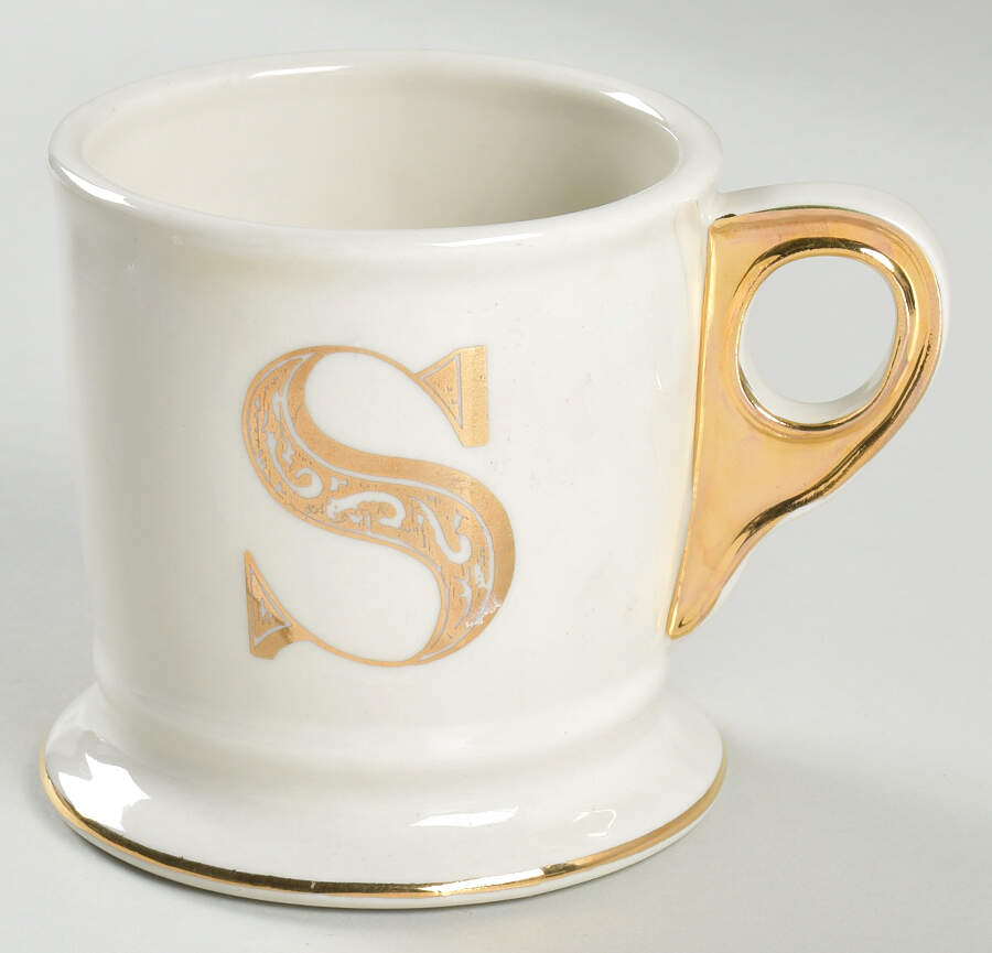 Monogrammed Mugs Gold Mug by Anthropologie-1