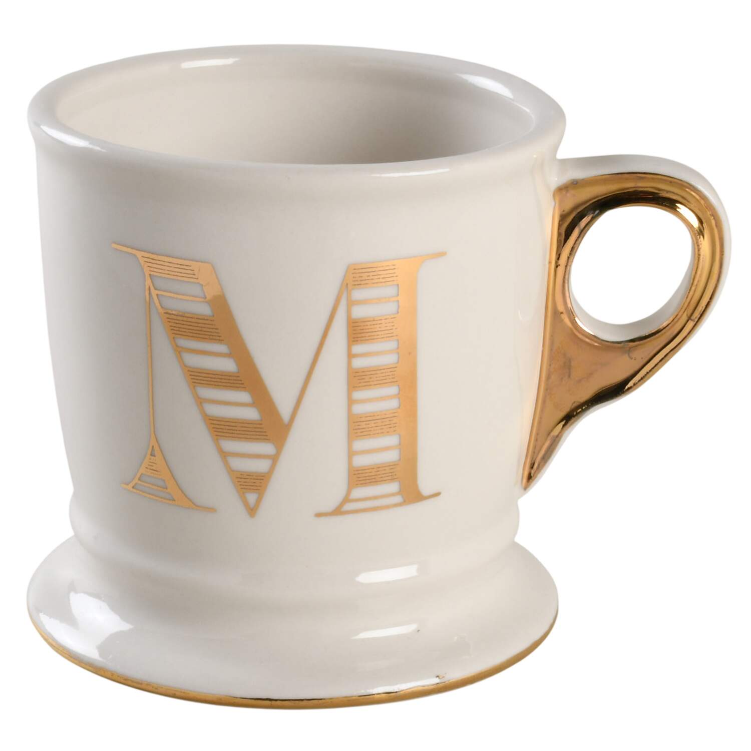 Monogrammed Mugs Gold Mug by Anthropologie-1