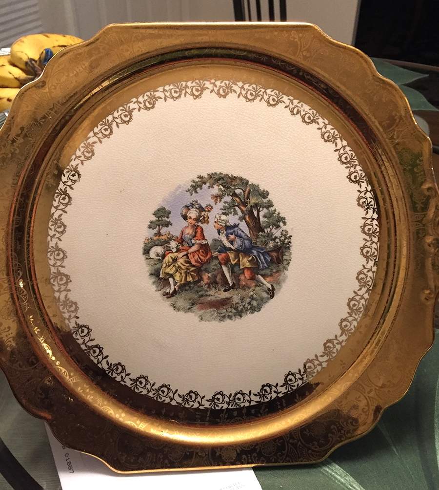 ATS93 Handled Cake Plate by Atlas China (NY)-1