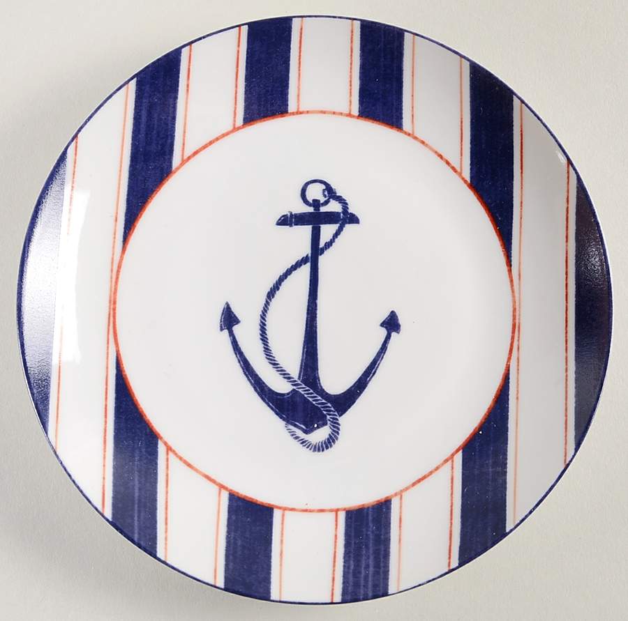 Anchor Here Appetizer Plate by 222 Fifth (PTS)-1