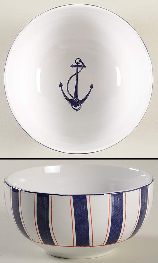 Anchor Here Soup/Cereal Bowl by 222 Fifth (PTS)-1