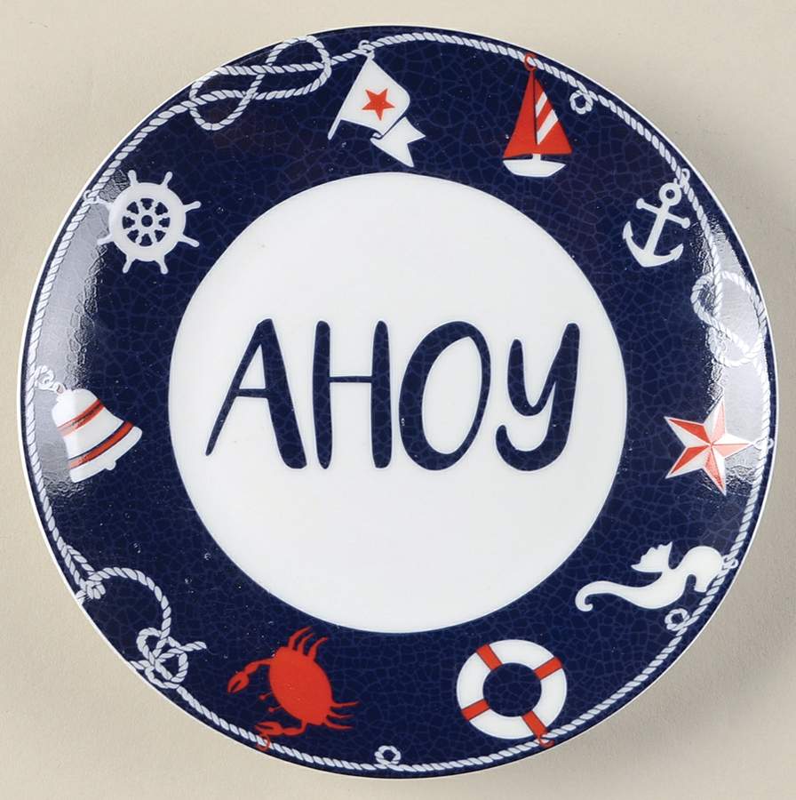 Nautical Charms Appetizer Plate by 222 Fifth (PTS)-1