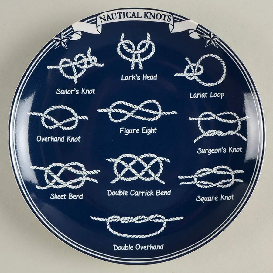 Nautical Knots Salad Plate by 222 Fifth (PTS)-1