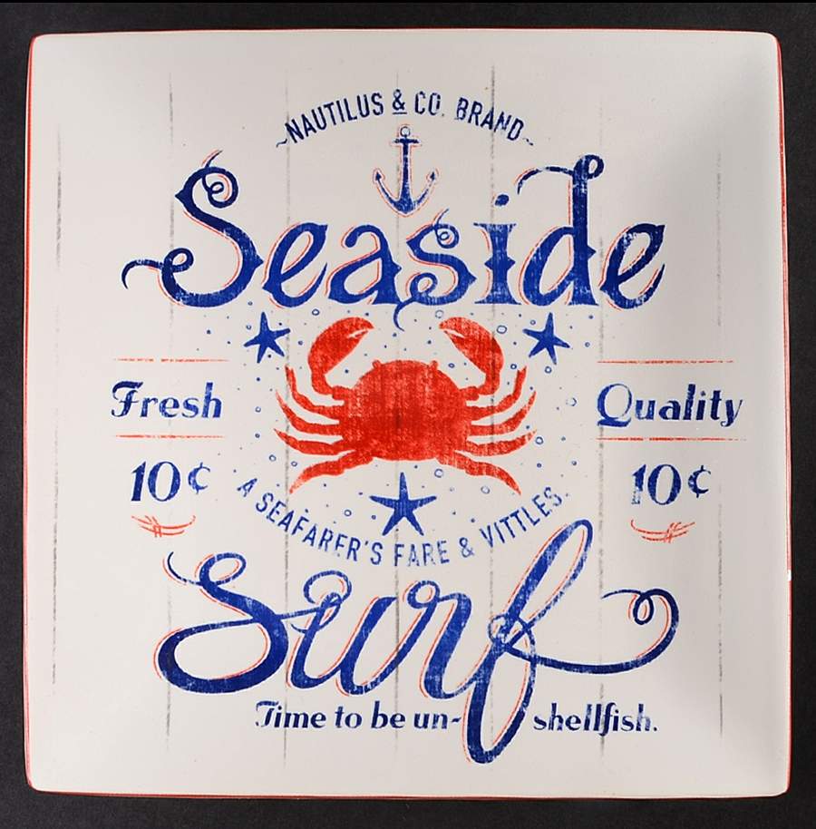 Sea Fare Salad Plate by 222 Fifth (PTS)-1
