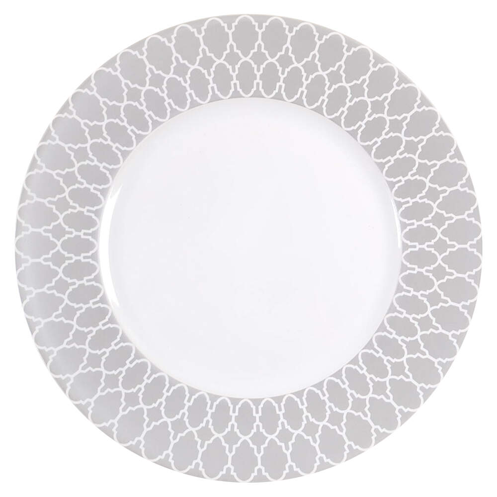 Deon Silver Dinner Plate by 222 Fifth (PTS)-1