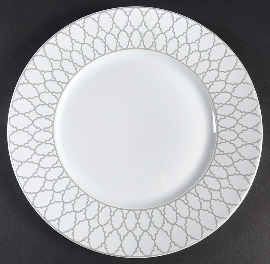 Deon Silver Dinner Plate by 222 Fifth (PTS)-1