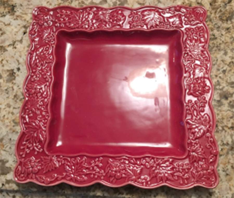 Leaves and Vines Square Salad Plate by Ambiance-1
