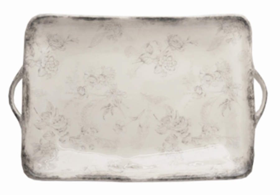 Giulietta 17" Rectangular Handled Tray by Arte Italica-1