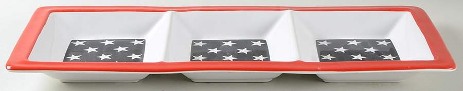 American Flag 3 Section Server by 222 Fifth (PTS)-1