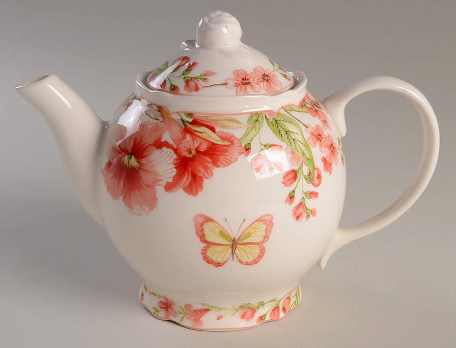 Lyanna Red Teapot & Lid by 222 Fifth (PTS)-1