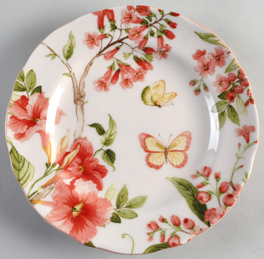 Lyanna Red Salad Plate by 222 Fifth (PTS)-1