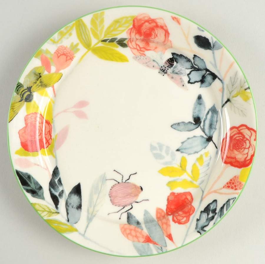 Climbing Rose Salad Plate by Anthropologie-1