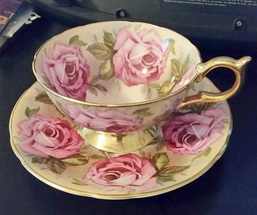 C1026 Footed Cup & Saucer Set by John  Aynsley & Sons-1
