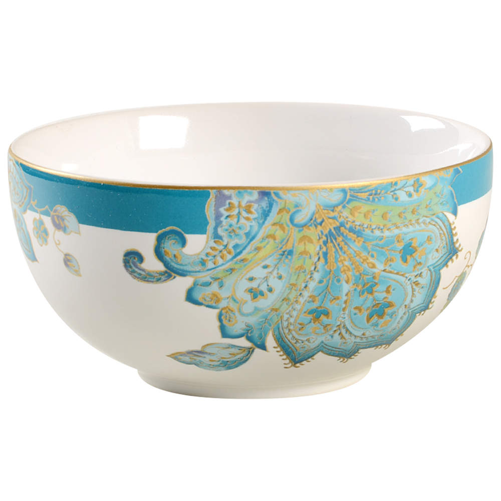 Norah Teal Soup/Cereal Bowl by 222 Fifth (PTS)-1