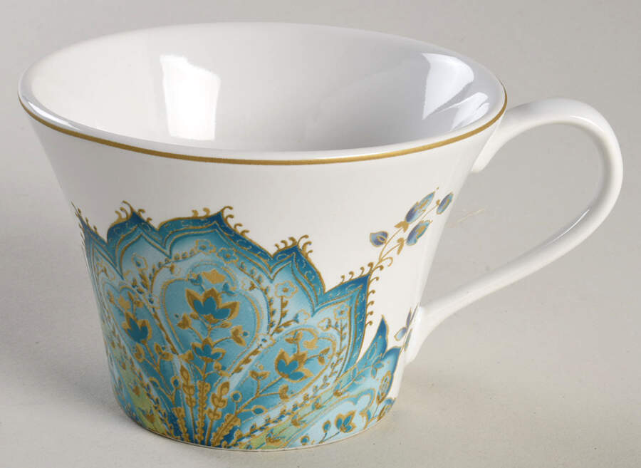 Norah Teal Flat Cup by 222 Fifth (PTS)-1