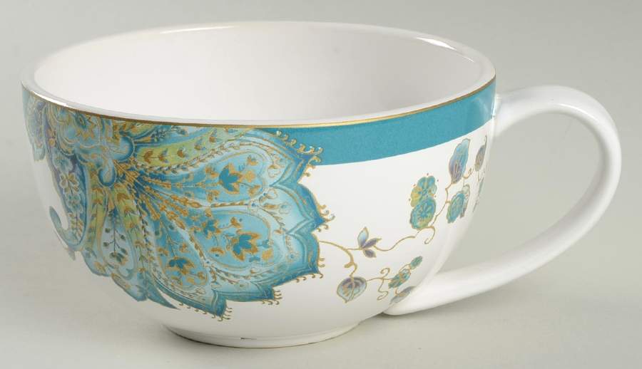 Norah Teal Soup Mug by 222 Fifth (PTS)-1