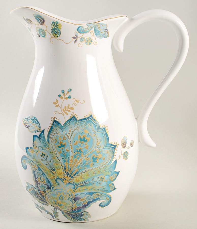 Norah Teal 96 Oz Pitcher by 222 Fifth (PTS)-1