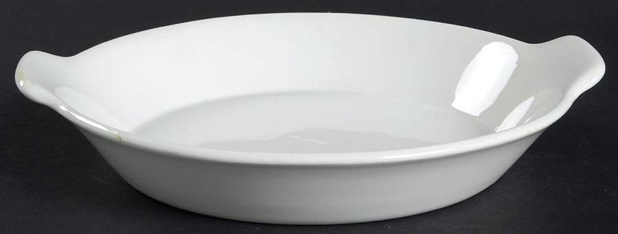 Teema White Arabia Stamp 8" Open Skillet by Arabia of Finland-1