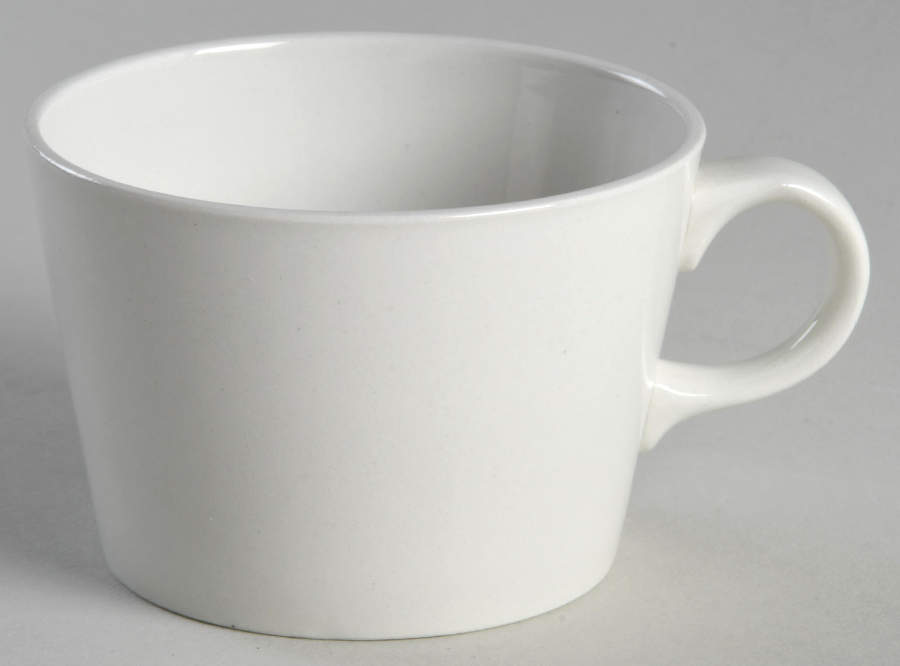 Teema White Arabia Stamp Flat Cup by Arabia of Finland-1