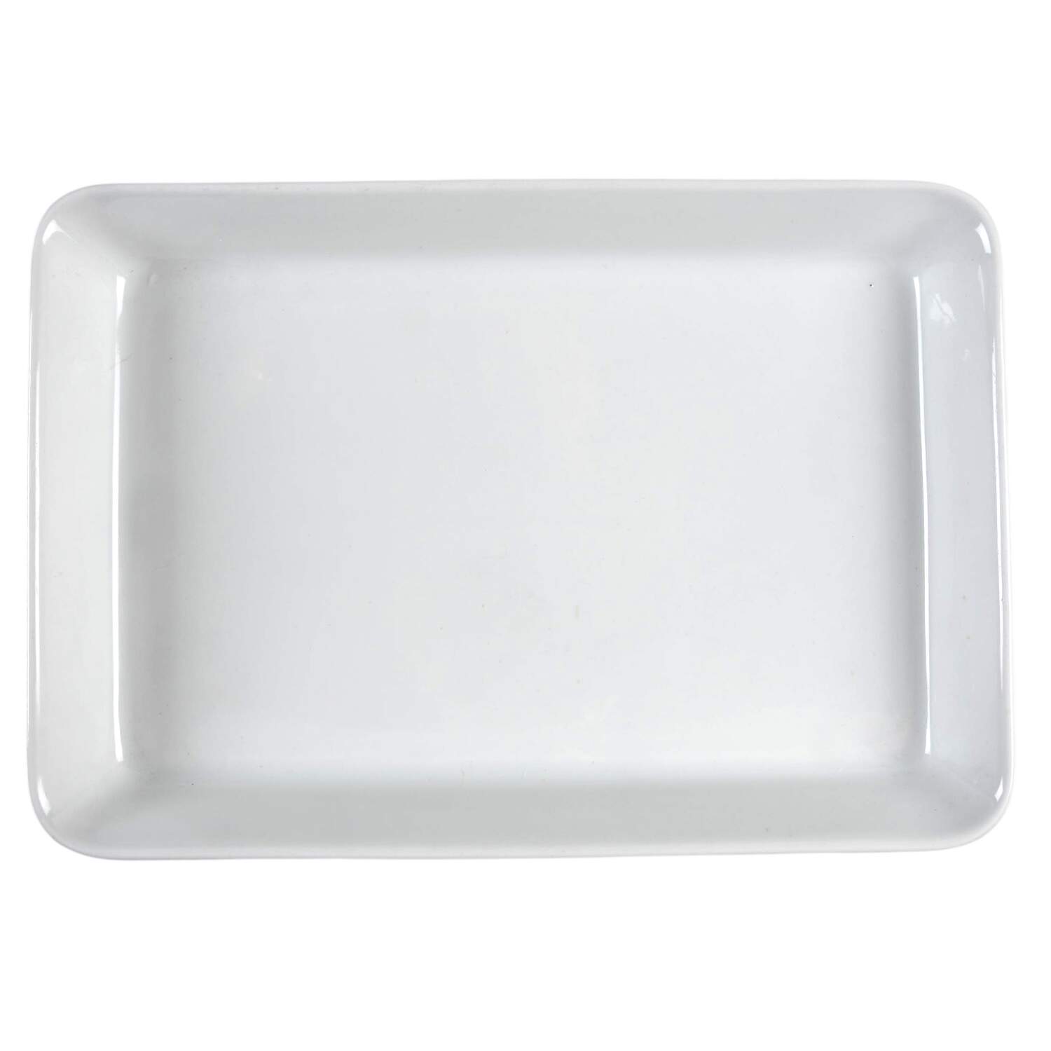 Teema White Arabia Stamp 12" Rectangular Serving Platter by Arabia of Finland-1